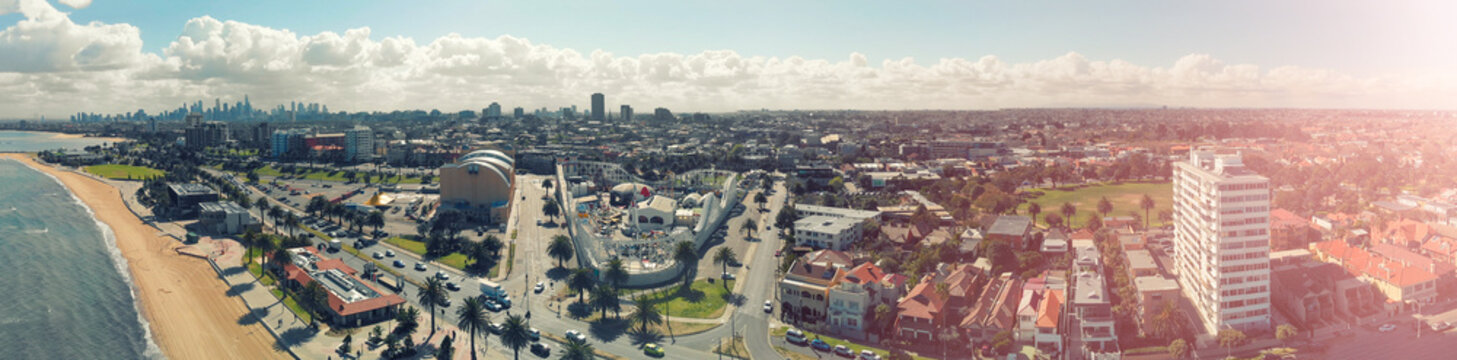 St Kilda Aerial View, Victoria, Australia