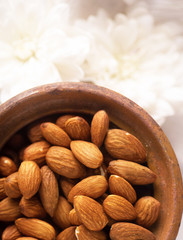 almonds in a bowl