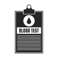 Blood test vector icon.Black.simple vector icon isolated on white background blood test.