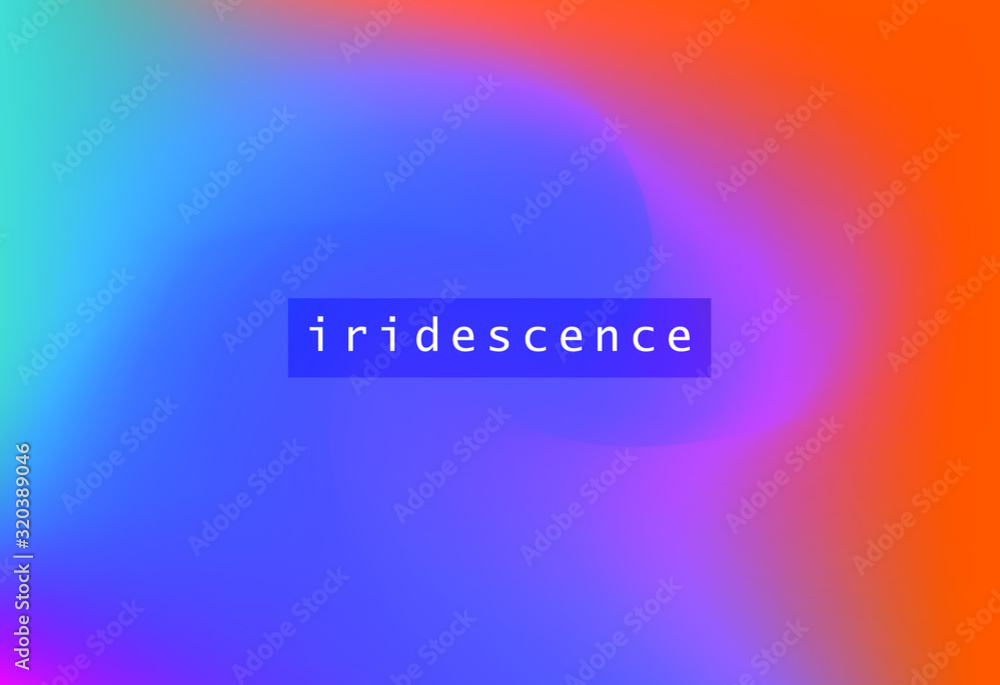 Poster abstract iridescent background with colorful pastel stains.