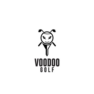 voodoo golf  logo icon vector