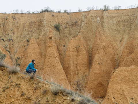Ruts and gullies close to Madrid