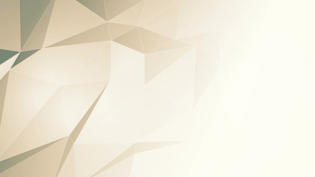 Abstract beige low poly geometric motion background - loopable and full hd.