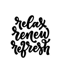 Fun slogan about massage. Lettering typography quote. Hand drawn inspirational, motivational poster. Cosmetology print, badge, logo, tag. Vector