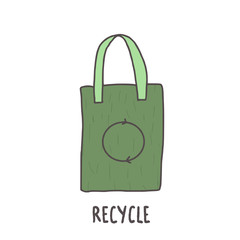 Recycle clothes sign. Vector eco friendly emblem.