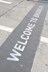 Welcome to Brooklyn sign in new york