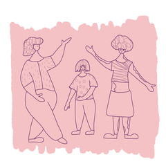 Body positive concept. Vector color flat design.