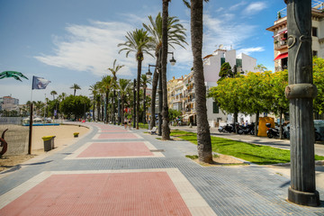 Fototapeta premium Streets and walkways of Sitges Spain