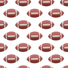 Rugby seamless pattern