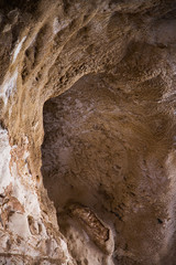 Israel bell cave made from mining