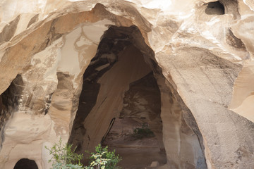 Israel bell cave made from mining