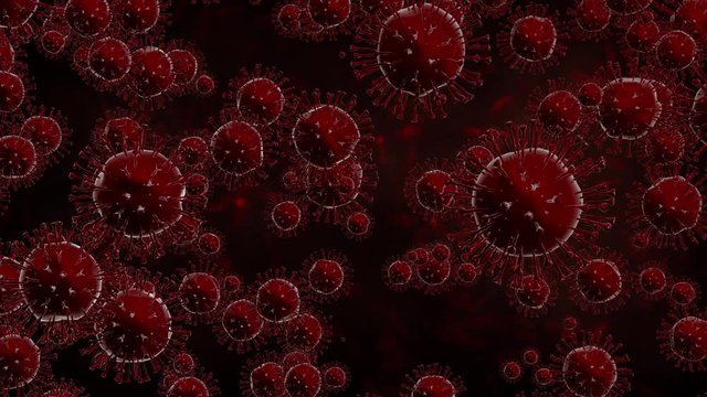 Coronavirus animazione 3D virus 4K