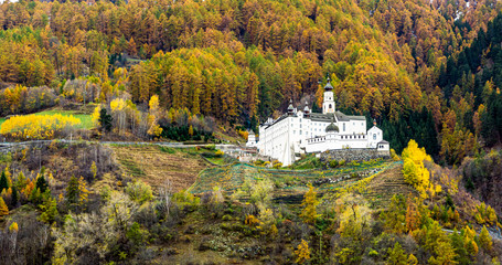 Benedictine Abbey of Monte Maria. The highest located Benedictine Abbey of Europe (1,340 m a.s.l.)...
