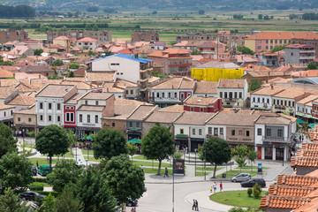 Ville de Korçë en Albanie
