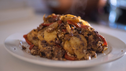 Revuelto de morcilla3