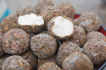 Natural homemade cheese made from goat and cow milk. Organic food. Healthy eating concept