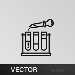 laboratory icon. Element of science illustration. Thin line illustration for website design and development, app development. Premium outline icon