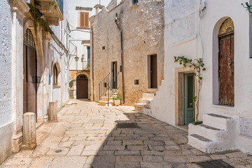 Fototapeta na wymiar Scenic sight in the little town of Cisternino, Province of Brindisi, Apulia (Puglia), Italy.