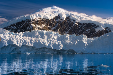 Exploring the breathtaking coastal landscapes of  the Antarctic peninsula on rubber dinghy boats...