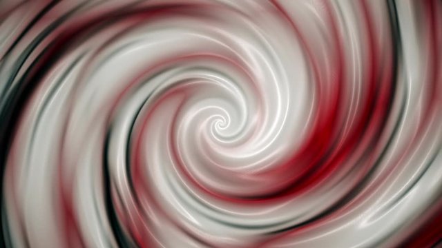 Abstract red and white swirling liquid motion effect spiral background. Full HD and looping motion animation.