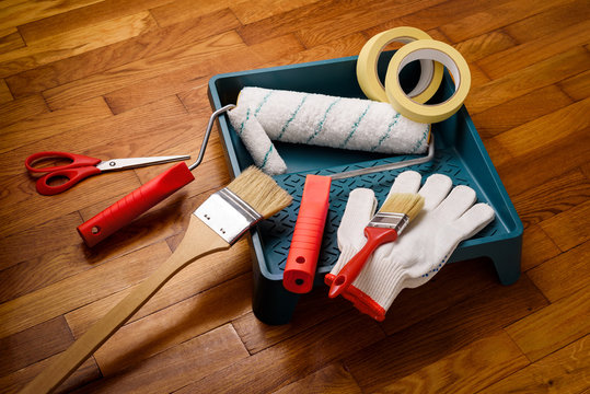 Tools for interior painting