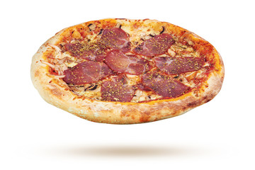 Pizza on a white background