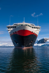 Cruising through the stunning icy landscapes of Antarctic peninsula