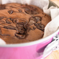 Homemade chocolate cake