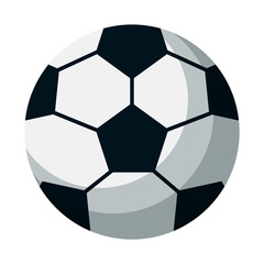 soccer sport balloon isolated icon