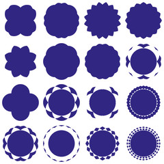 Badges - Serie 2 - complet - bleu