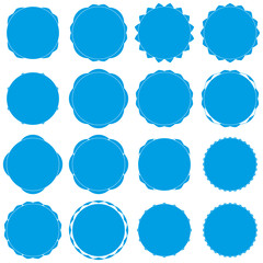 Badges - Serie 2 - complet - cyan