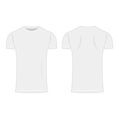 White gents T-shirt isolated vector