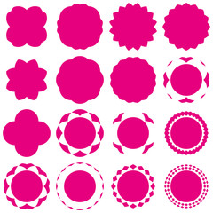 Badges - Serie 2 - complet - magenta