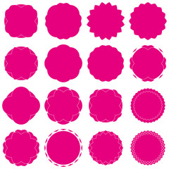 Badges - Serie 2 - complet - magenta