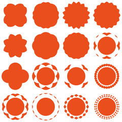 Badges - Serie 2 - complet - orange