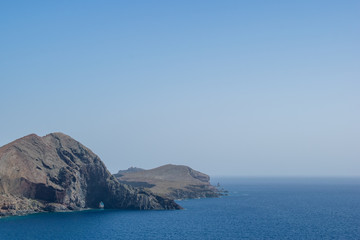 Fototapeta na wymiar island in the sea in Madeira
