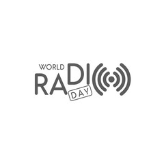 Design of World radio day for poster, banner or any design