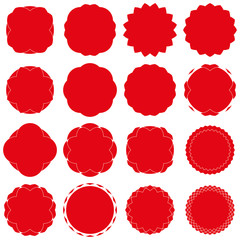 Badges - Serie 2 - complet - rouge