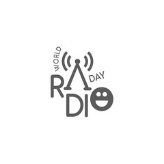 World Radio Day Logo Design Concept