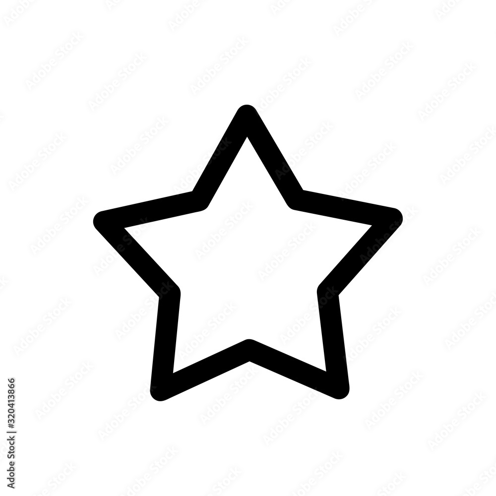 Canvas Prints white star - vector icon star icon vector / star icon / star- vector icon.
