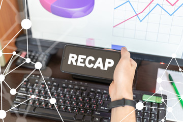 Recap Review Analysis Conclusion Summary Business Concept.