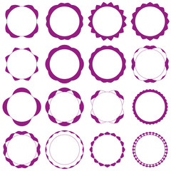 Badges - Serie 2 - complet - violet
