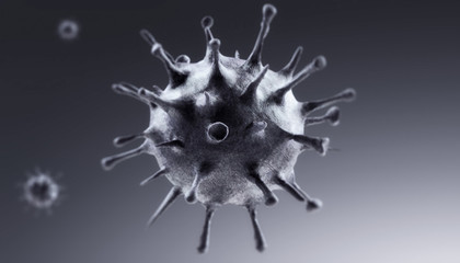 New coronavirus 2019-ncov. 3D medical illustration