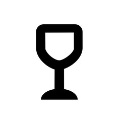Glass of wine icon. Vector illustration on a white background
