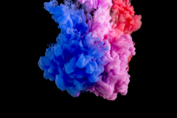 Fototapeta premium Volcanic explosion of bright colors. Volcano.