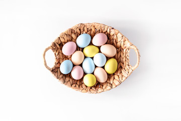 Natural healthy food and organic farming, easter and spring concept.