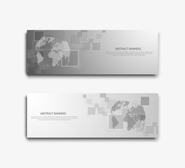 Abstract banner design. Technology and business template. Vector illustrationation