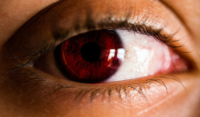 close up of human eye