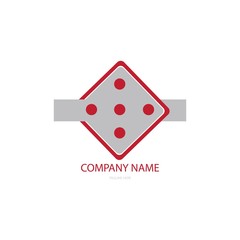 dice logo vector