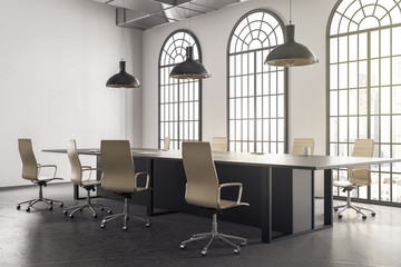 Conference room in loft interior
